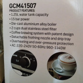 قهوه ساز جیپاس GCM41507 فشار بخار15 بار توان 1140 وات